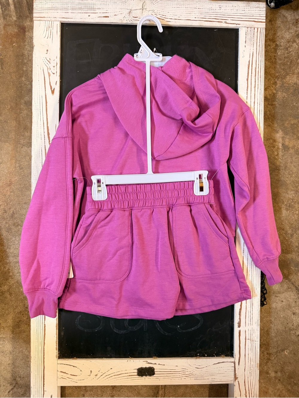 90 Degree By Reflex Girls' Bright Pink Hooded Pullover with Pocket